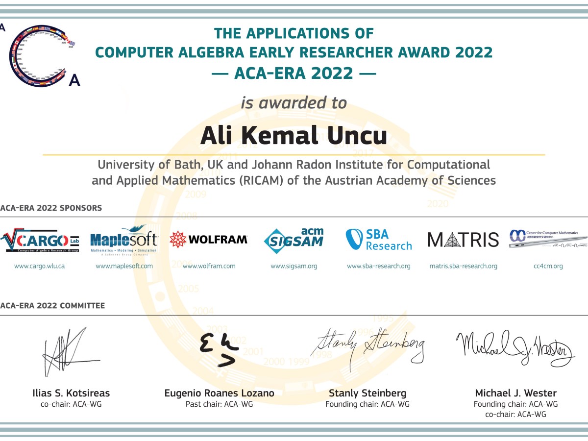 I received the ACA 2022 Early Career Researcher&nbsp;Award